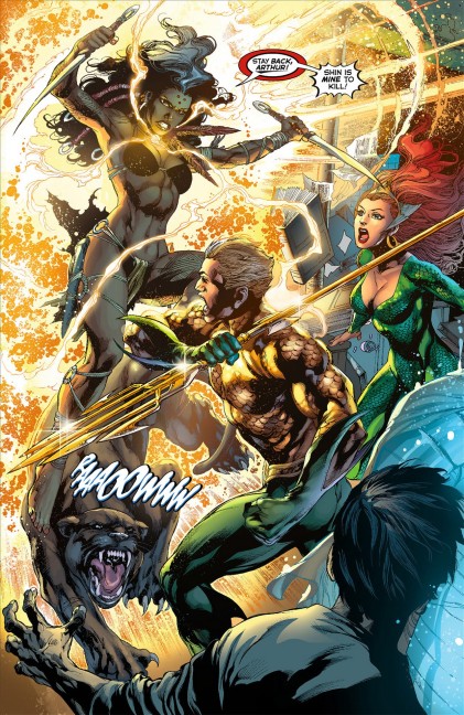 The key of revenge [PV : Loïs Lane & Martian Manhunter] Aquaman-7-under-attack